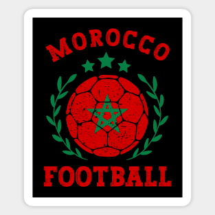 Morocco Football Ball Magnet